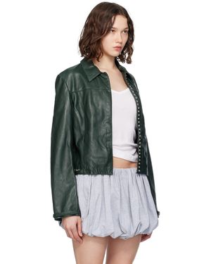 Paloma Wool 'Octavia' Lamb Leather Jacket in Black | Lyst