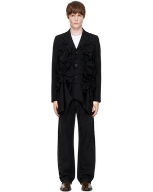 Comme des Garçons Wool Tropical Blazer - Black