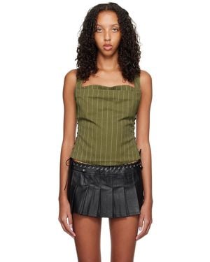Miaou Khaki Vallois Corset - Black