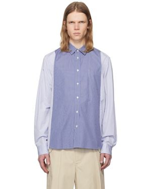 Sacai ブルー コットン ポプリン シャツ