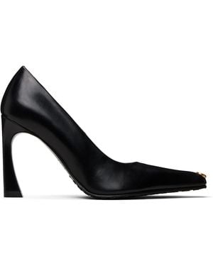 Marine Serre Smooth Leather Ms Kiss Heels - Black