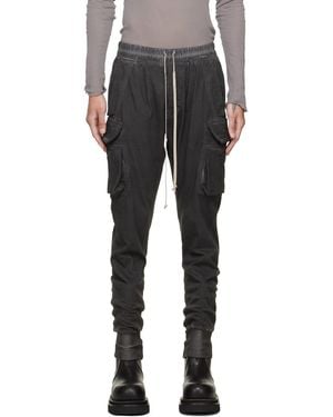 Rick Owens Tower Mastodon Cut Cargo Trousers - Grey