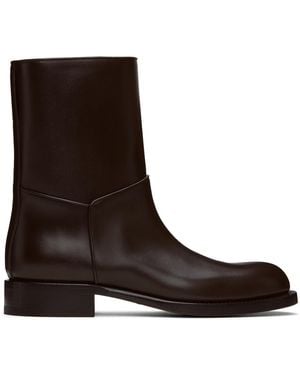 The Row Bottes Nobilis Brunes - Marron