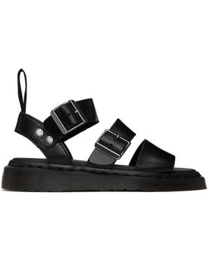Dr. Martens レザー Gryphon グラディエイターサンダル - ブラック