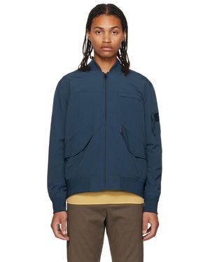 Paul Smith Zip Leather Jacket in Blue for Men Lyst Canada
