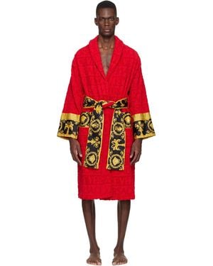 Versace 'i Heart Baroque' Bathrobe - Red