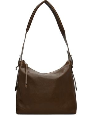 Lemaire Belted Leather Bag - Brown