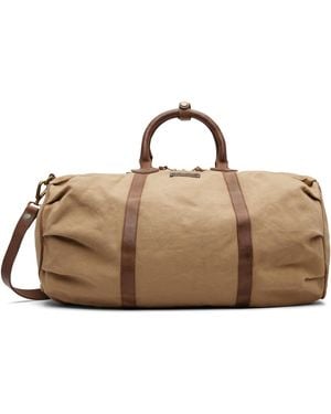 RRL Tan Douglas Duffle Bag - Black
