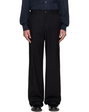 Hope Straight-Fit Trousers - Black
