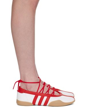 adidas Originals Ballerines Taekwondo Mei Blanc Et Rouge - Rose