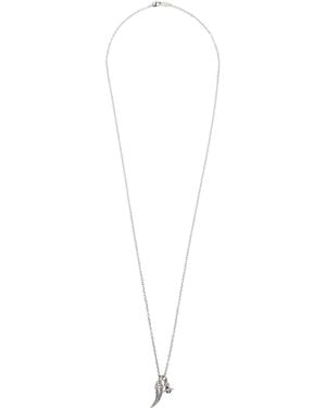 Vivienne Westwood Ernest Long Pendant Necklace - White