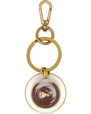 Ami Paris Ami De Coeur Coffee Cup Keychain - Metallic