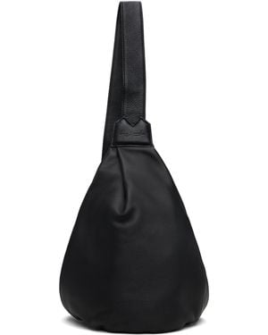 Yohji Yamamoto ブラック スモール Tuck Sling バッグ