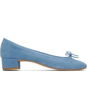 Repetto Camille Rubber Sole Heels - Blue