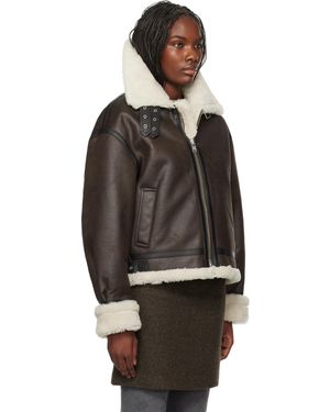 【関税込み】Dunst ブラウン 本革 シアリングジャケット DUNST ブラウン 本革 シアリングジャケット ブラウン | Lyst