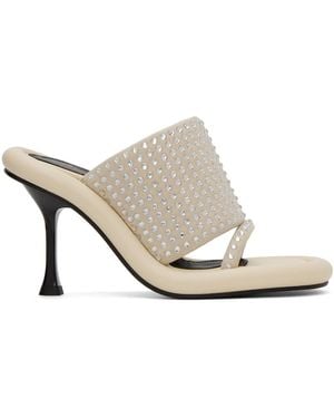 JW Anderson Off-white Bumper-tube Mules - Black