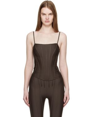 Mugler Ssense Exclusive Corseted Top - Black
