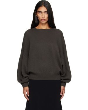 Lisa Yang Khaki Veira Sweater - Black