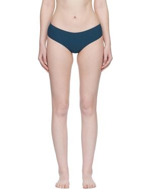 Fruity Booty Bream Stripe Bikini Bottom - Blue