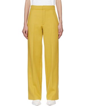 Gauchère Zip Trousers - Yellow