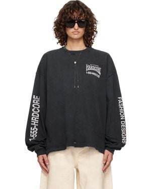 Willy Chavarria 'Hardcore' Buffalo L/S T-Shirt - Black