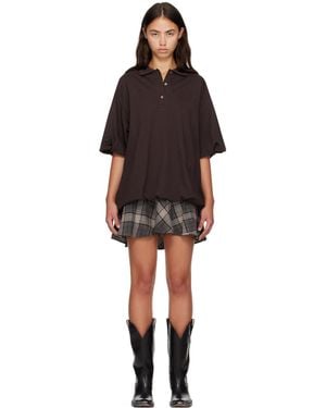 Acne Studios Layered T-Shirt Minidress - Black