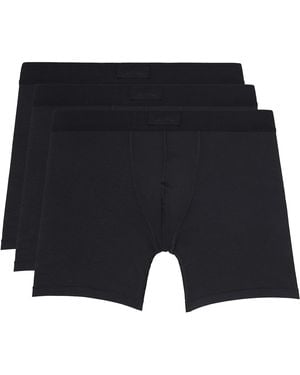 Skims Three-Pack Cotton 5 Boxer Briefs - Blue