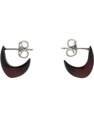 Lemaire Micro ドロップピアス - ブラック