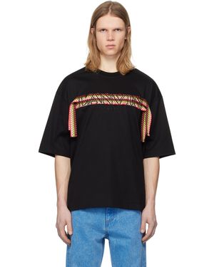 Lanvin ブラック Curb Lace オーバーサイズ Tシャツ