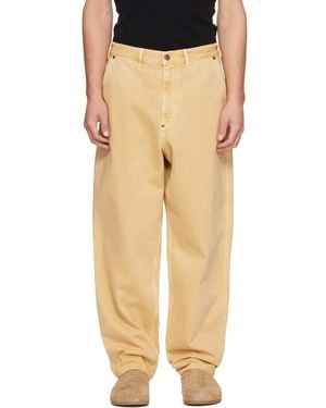 Casey Casey Jean Leonardo Jaune En Denim - Neutre