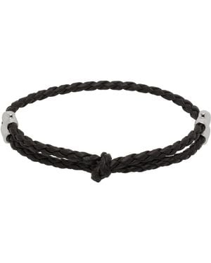 Bottega Veneta Leather Bracelet - Black