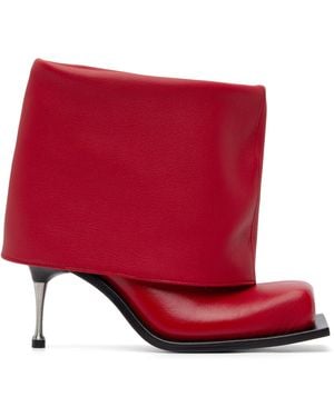 FIDAN NOVRUZOVA Iman Stiletto Heel Boots - Red