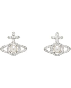 Vivienne Westwood Olympia Faux-Pearl Earrings - Black