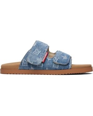 DSquared² D2 Monogram Sandals - Blue