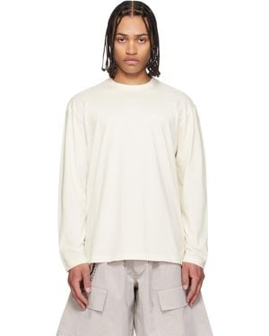 Y-3 Off- Logo Long Sleeve T-Shirt - White