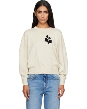 Isabel Marant Pull Marisans Gris - Blanc
