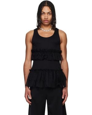 Simone Rocha ブラック Tutu Hem タンクトップ