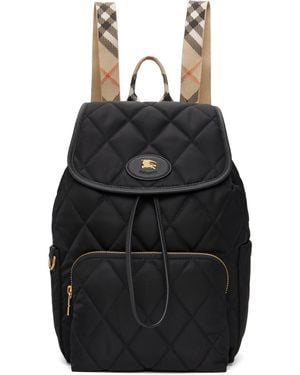 Burberry Horseshoe Backpack - Black