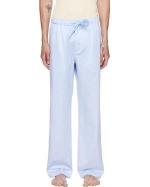 Tekla Sateen Pyjama Trousers - Blue