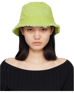 Gcds Green Distressed Bucket Hat
