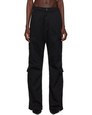 Balenciaga Regular Fit Cargo Trousers - Black