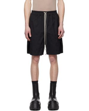 Rick Owens ブラック Hollywood Boxer ショートパンツ
