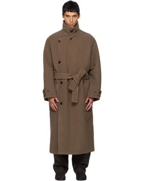 Lemaire Wrap Coat - Black