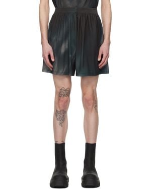 Gerrit Jacob Khaki & Panelled Jersey Shorts - Black