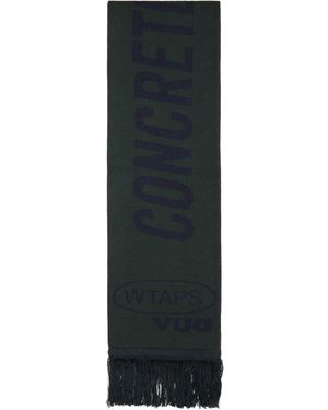 WTAPS Écharpe Kaki Et Bleu Marine - Noir