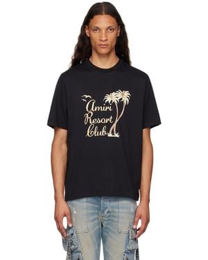 Amiri ブラック Twisted Palms Tシャツ