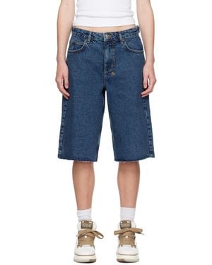 Ksubi Low Rider Cargo Denim Shorts - Blue