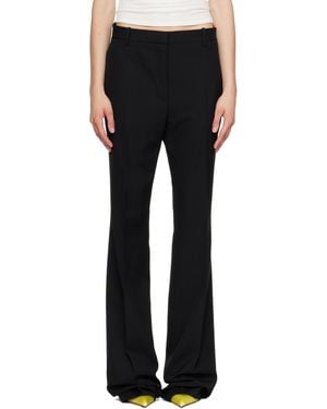 Tom Ford Sharp Tailored Straight Boyfriend Trousers - Black