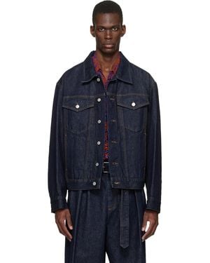 Dries Van Noten Flap Pocket Denim Jacket - Blue