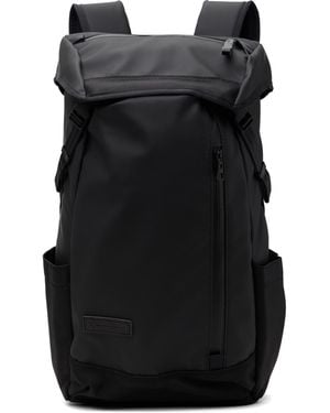 master-piece Slick Flap Backpack - Black